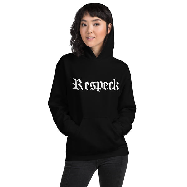 RESPECK Black Unisex Hoodie