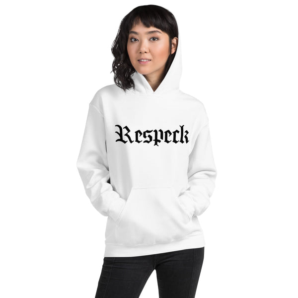 RESPECK White Unisex Hoodie