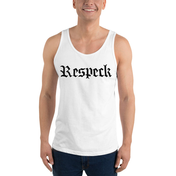 RESPECK Men's White Tank Top