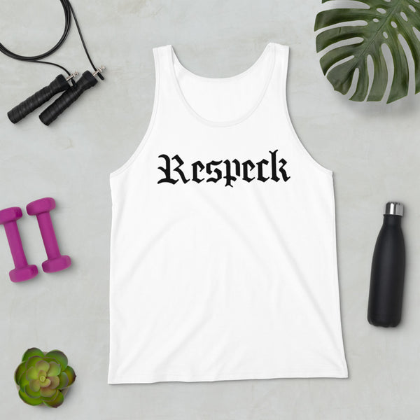 RESPECK Men's White Tank Top