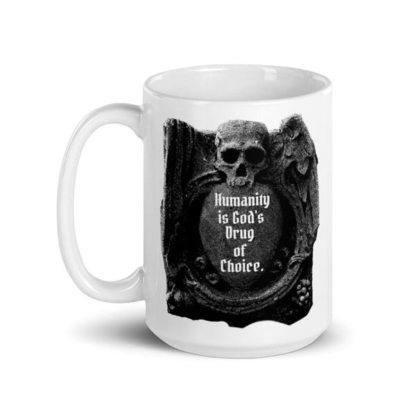 Humanity White glossy mug