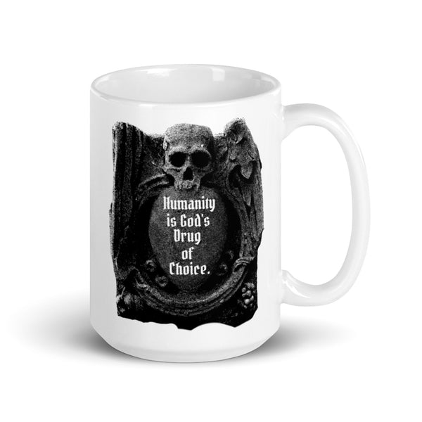 Humanity White glossy mug